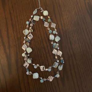 Lia Sophia Stone and Metal Necklace